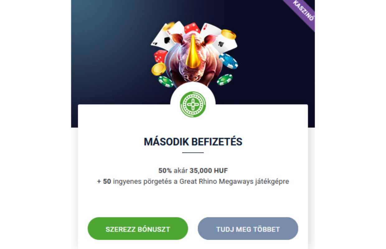 Szerezz bónuszt a második befizetésedre a 20Bet-nél!