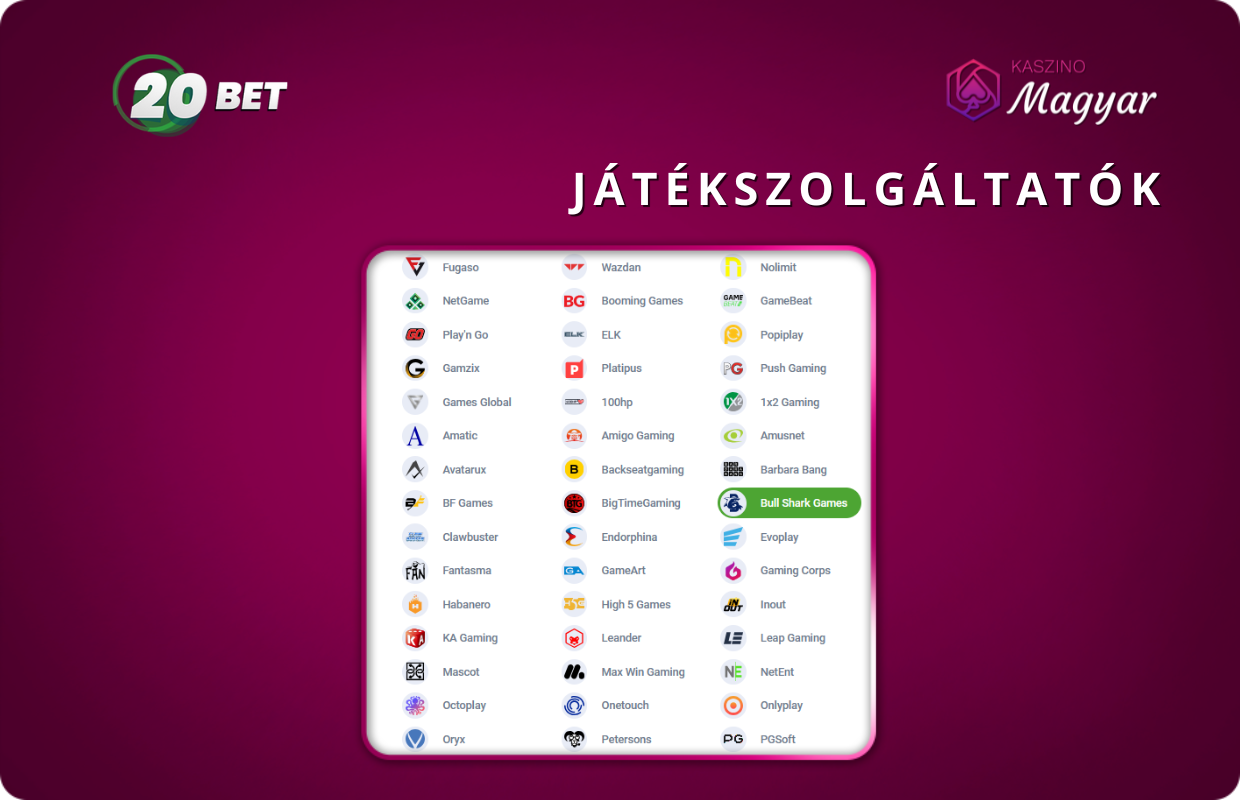 A 20Bet számos fogadási típust kínál, például egyéni, kombinált és speciális fogadásokat különböző eseményekre a magyar játékosok számára. A Quick Bet funkció lehetővé teszi, hogy gyorsan rákattintsunk a szorzókra és megnyissuk a fogadási űrlapot, bármilyen sportágban valós időben. A Bet Builder funkció is elérhető, amely lehetővé teszi, hogy az adott mérkőzésre kombinált sportfogadásokat hozz létre. Teljes vagy részleges kifizetés lehetséges különböző sportágak és piacok esetében, azonban a fogadások szerkesztése és a fogadási ajánlat kérése nem elérhető.