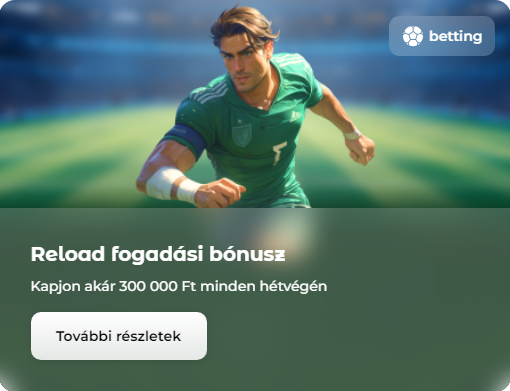 Reload fogadási bónusz a Verde Casino számára
