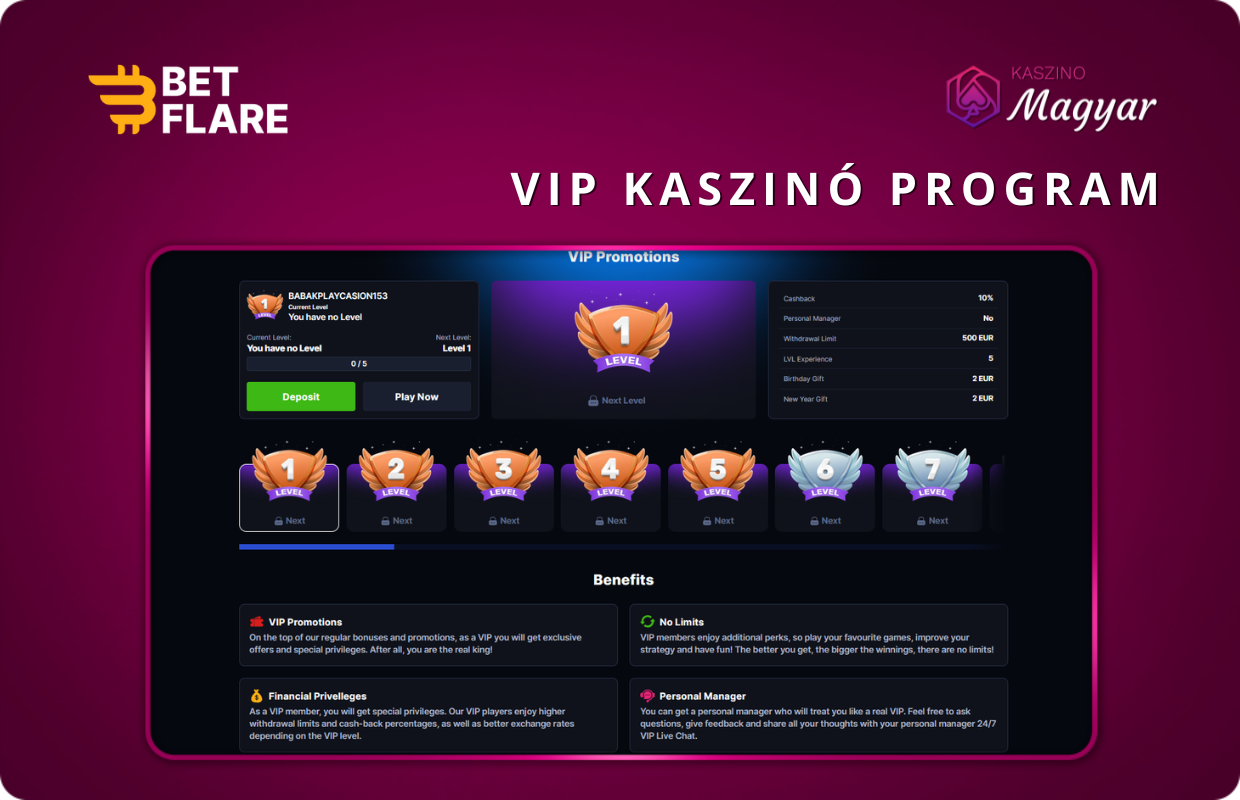 A Betflare lehetőséget biztosít a játékosok számára promóciós kódok használatára a további