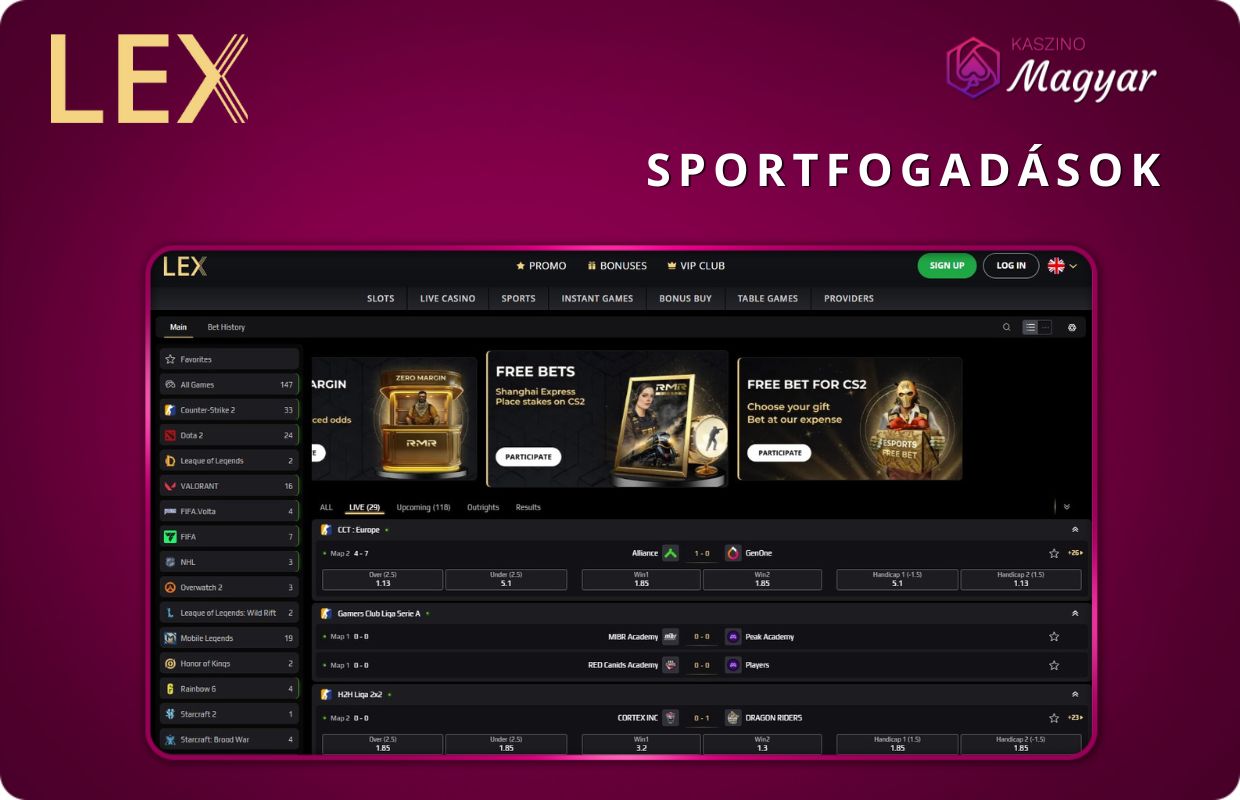 Sportfogadás a legjobb online kaszinónál